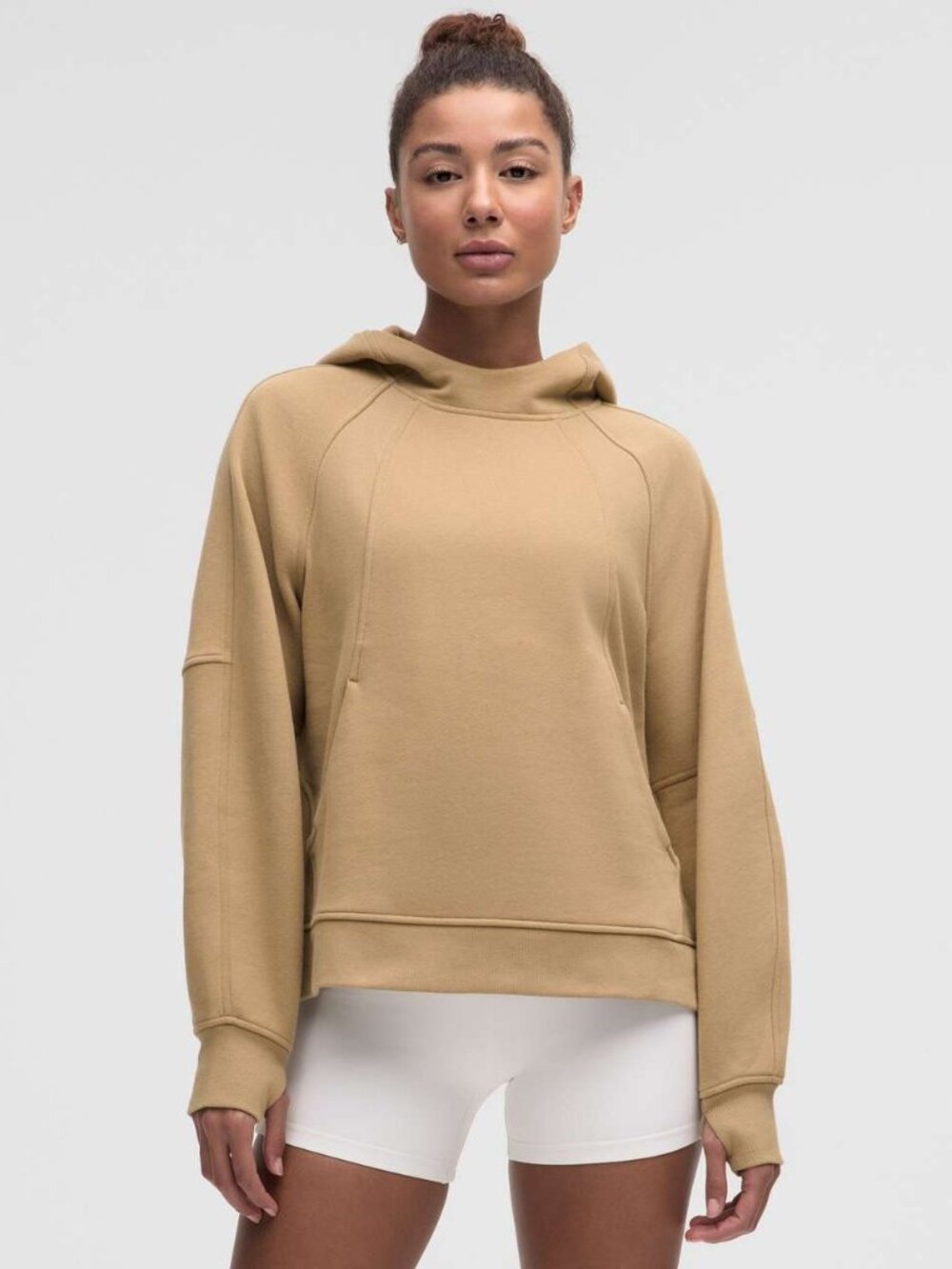 Lululemon Women's Scuba Oversized Side-Slit Hoodie - Tan